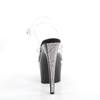 Pleaser - ADORE708PHRS Ankle strap sandal - Black/Transparent Product image